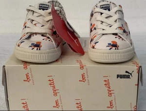 PUMA x Tinycottons Baby Sneakers β UK 5 / EU 22 Navy & White 367477 02 Trainers - Picture 1 of 10
