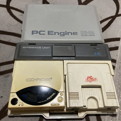 PC Engine CD-ROM2 Interface Unit IFU-30 + PI-TG001 Console As-Is Japan Retro - Image 1 of 4