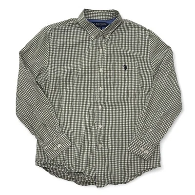 US Polo Assn Button Down Shirt Mens Large Gingham Check Long Sleeve Casual - Image 1 of 4