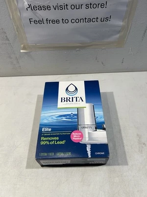 BRITA Elite Faucet Mount Filtration System Water Purification Chrome, - Image 1 of 4