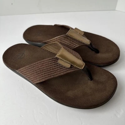 Sandalias de Tanga Dr. Doc Martens Cuero Marrón Chanclas para Mujer 41/US 9 Foto 1 de 4