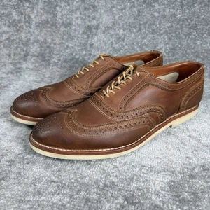 Allen Edmonds X Brooks Brothers Wingtip Brogue Oxfords Brown Leather 11.5 D - Picture 1 of 12