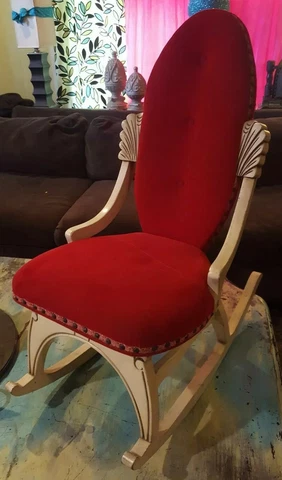 Vintage Victorian Child Rocking Chair Cover