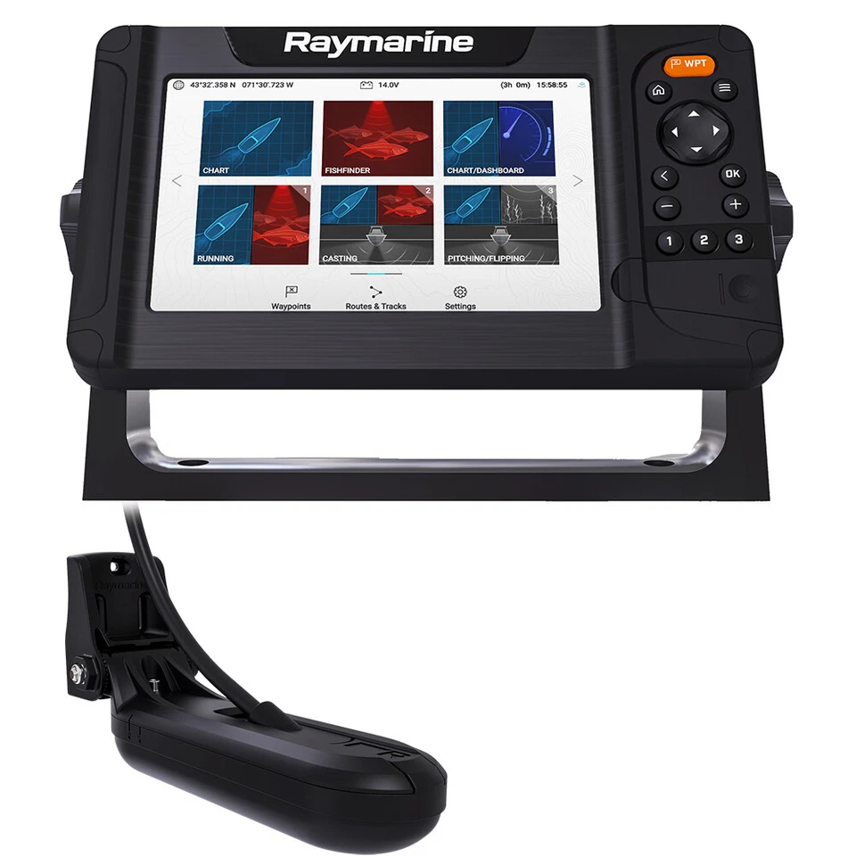 Expedited Delivery! Raymarine Element 7 HV Combo w/HV-100 Transom Mount Transduc - Image 1 of 1