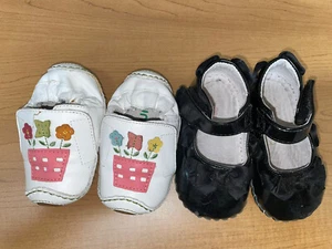 Lot of Pre-Owned Girls Baby Shoes 0-12 Months. Pediped. Umi. Two Pair. 👶🏻💯👀 - Picture 1 of 8
