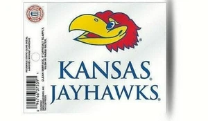 Kansas Jayhawks NCAA Static Cling Decal / Sticker *Free Shipping - Picture 1 of 1