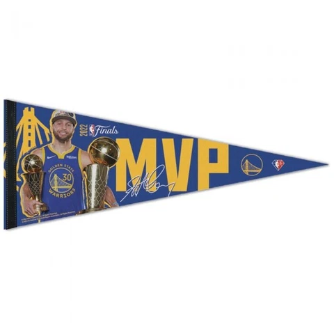 STEPHEN CURRY 2022 NBA FINALS MVP GOLDEN STATE WARRIORS PREMIUM PENNANT 12"X30" Cover