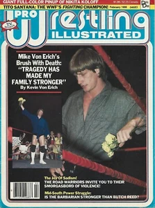 FEBRUARY 1986 PRO WRESTLING ILLUSTRATED MAGAZINE VON ERICH TITO SANTANA WARRIORS - Picture 1 of 1