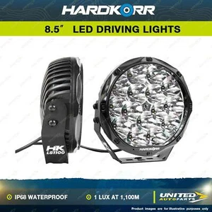 Pair Hardkorr Lifestyle 8.5" LED Driving Lights IP68 Waterproof Caravan Camping - Picture 1 of 2