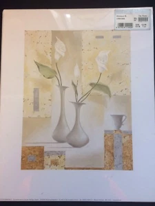 EuroGraphics Print V-RH1232 White Lilly's In Vase new - Picture 1 of 2