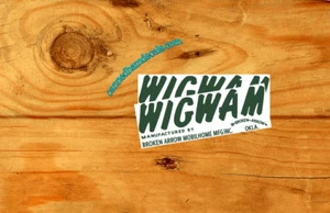 Wigwam 1960 Can Ham Reproduction Decal Broken Arrow Oklahoma 12" Set - Picture 1 of 1