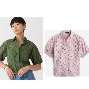 Jcrew Womens Size 22 Spring Garden Top Light Pink Breathable Button Down Shirt - Bild 1 von 6