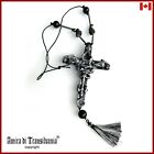 Cross Crucifix Antique Vintage Templar Silver Pendant Steampunk Necklace Jewelry