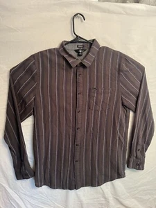 Volcom Modern Fit Shirt Men's XL Multi Color Button Up Striped Long Sleeve 0127 - Picture 1 of 9