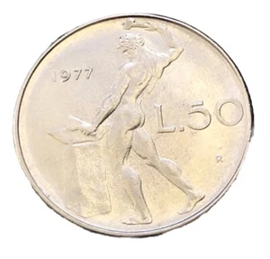 Moneda italiana 1977 ITALIA L. 50 LIRAS ITALIANAS | Lote 3012 - Imagen 1 de 2