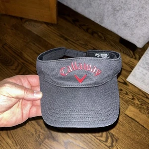 Callaway Golf Visor Hat Black Red Liquid Lettering. - Picture 1 of 3