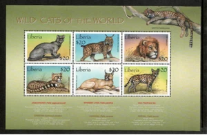 Liberia 2000 - Wild Cats - Sheet of 6 Stamps - MNH - Picture 1 of 1