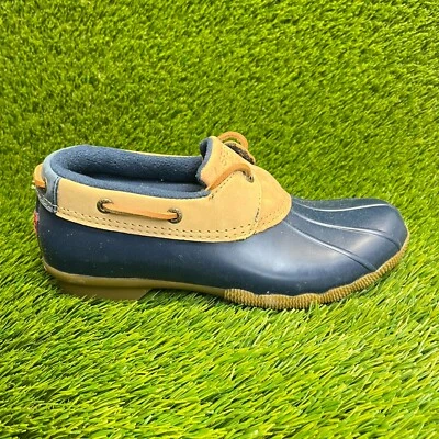 Sperry Saltwater 1-Eye Womens Size 7.5 Blue Tan Outdoor Leather Duck Boots - Image 1 of 4