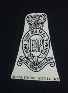 ORIGINAL 1950 EJÉRCITO BRITÁNICO CABALLO REAL ARTILLERÍA TOBOGÁN ACUÁTICO TRANSFERENCIA. - Imagen 1 de 1