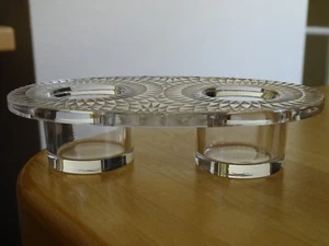LALIQUE FRANCE 1 OLD BASE SUPPORT OILER CRYSTAL MODEL BURGUEIL signed - Picture 1 of 9