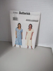 Butterick Muster # 5980 Gr. 8-10-12 Damen Kleid NEU ungeschnitten - Bild 1 von 3