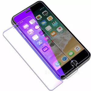 1/2X For iPhone 6 / 7 / 8 Plus Anti-Blue Light Tempered Glass Screen Protector - Picture 1 of 9