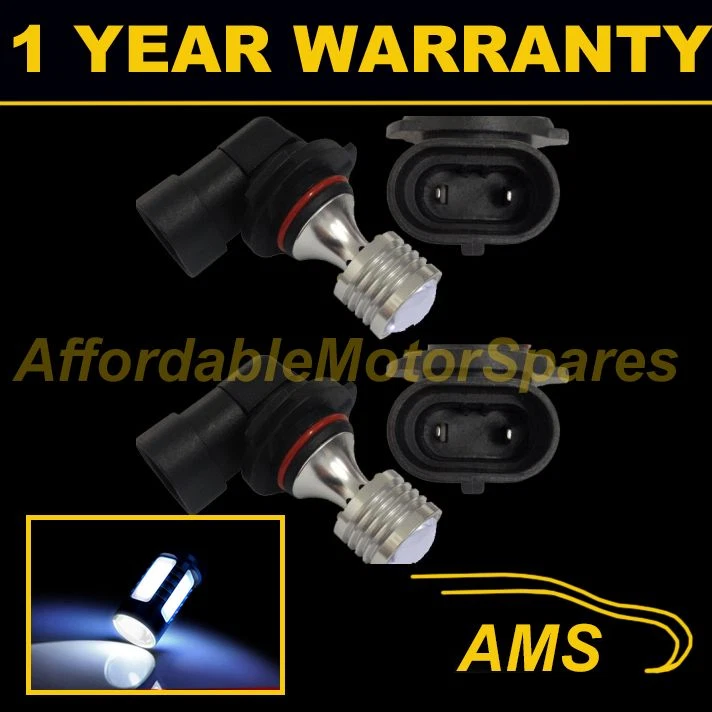 2X HB3 9005 WHITE 4 LED FRONT MAIN HIGH BEAM LIGHT BULBS KIT XENON MB503901 - Image 1 of 1