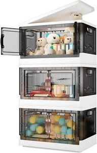 Storage Bins with Lids - 144QT Large Plastic Storage Bins Closet Organizers - Picture 1 of 5