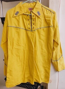 🤩 WOW! Rockabilly Vintage 40s 50s WESTERN WEAR Silky JACKET MILLER DENVER - Picture 1 of 4