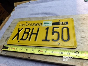 1956 California license plate Nice Original - Picture 1 of 5