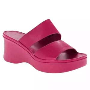 Naturalizer Womens Genn-Rally Wedge Sandals Open Toe Crushberry Pink Size 6.5M - Picture 1 of 5