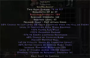 Diablo 2: Resurrected PC 💥 NL Softcore D2R 💥 Runenwort Unendlichkeit + Waffe - Bild 1 von 2