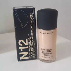 New MAC N12 Studio Fix Fluid SPF15 Foundation 30ml with Pump - Picture 1 of 1