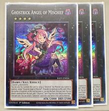 Yugioh! 3x Ghostrick Angel of Mischief RA01-EN036 Super Rare 1st Ed NM