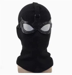 Spider-Man：Far From Home Cosplay Black Knitted Face Mask Halloween Party Prop  - Picture 1 of 3