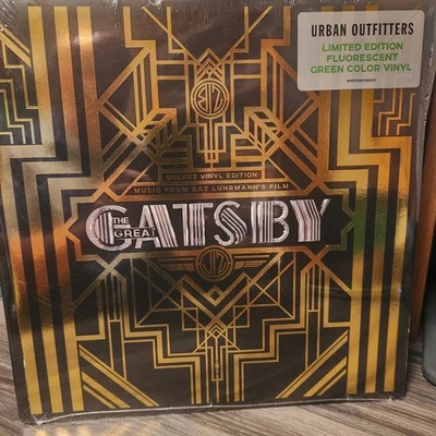 THE GREAT GATSBY Soundtrack Green VINYL 2-LP URBAN OUTFITTERS - Image 1 of 2