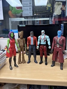 Guardiani della Galassia Marvel Titan Hero Series Set di Figure, Groot, Drax, Gamora, 12' - Foto 1 di 14