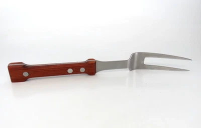 Tenedor de carne tallada con mango de madera vintage Dansk International Design Ltd Japón Foto 1 de 4