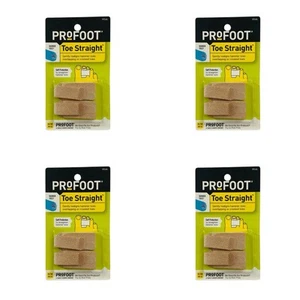 Profoot Toe Straight Hammer Toes Wrap Gentle Soft Protection One Size - 4 Packs - Picture 1 of 6