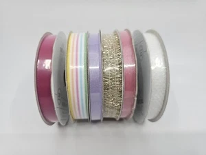 Set of 6 Wondershop Multicolor ribbon 100in Christmas birdtday gifts crafts New - Picture 1 of 10