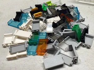 80 Lego 87544 Trans-Light Blue clear White Window Panel 1x2x3 with Side Supports - Picture 1 of 3