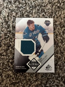 2016-17 SP Game Used 2016 All-Star Skills Fabrics Joe Pavelski #AS-JP - Picture 1 of 2