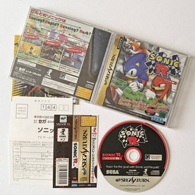 Sega Saturn Sonic R With Obi Postcard Ss