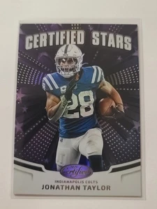2025 Panini Certified Stars Insert Jonathan Taylor #CST-JTR Indianapolis Colts - Picture 1 of 2