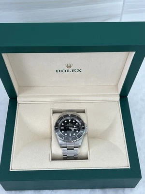 Rolex Sea-Dweller 126600 Silver Oyster Bracelet with Black Bezel - Image 1 of 4