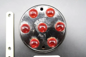 Reflector ojo de gato de mármol de vidrio para personas antiguas rubí 4,5 pulgadas con montaje - Imagen 1 de 19