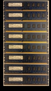 8pcs x 4GB DDR3, 2Rx8, PC3-12800U UDIMM+other UDIMMs(Total mixed lot of 22pcs) - Picture 1 of 4