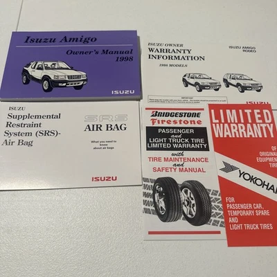 NEW 1992 Isuzu Amigo Owners Manual with Extras Original OEM Owner Guide Book - Image 1 of 4
