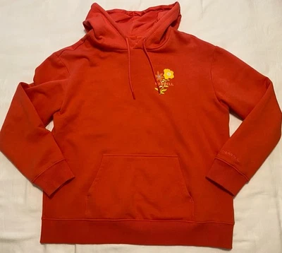 НОВАЯ женская толстовка с капюшоном M Merrill с цветочным дизайном цвет лосось коралл - Изображение 1 из 4