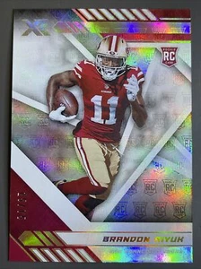 SP#15/75 BRANDON AIYUK 2020 WHITE PRIZM GOLD HOLOFOIL ROOKIE RC 49ers - Picture 1 of 8